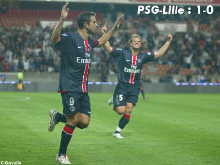 Paris Saint Germain gagne face a Lille