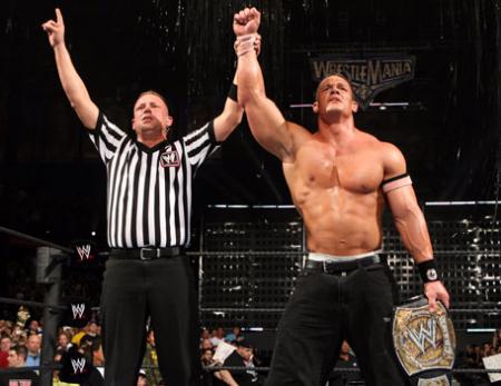 CENA VAINQUEUR A WRESTLEMANIA POUR RAW